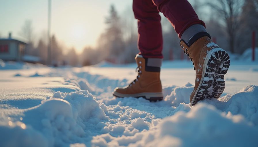 Visual context for winter work boots