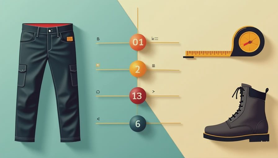 Visual context for black work pants