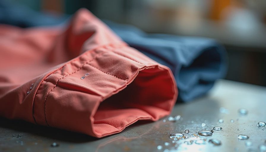 Visual context for waterproof work pants