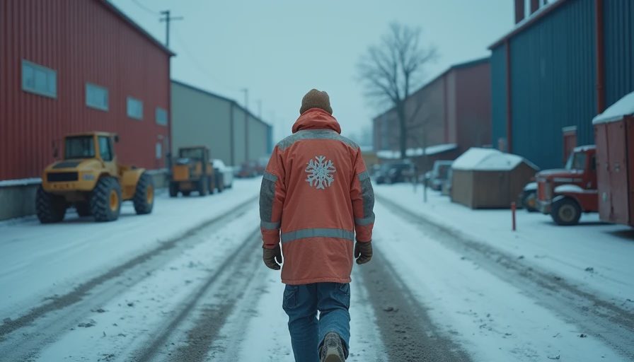 Visual context for winter work coat