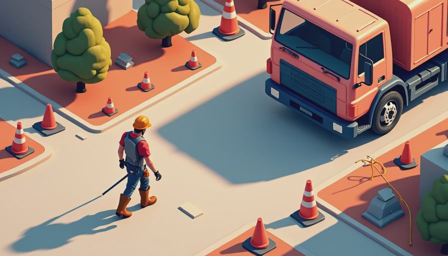 Visual context for utility work boots